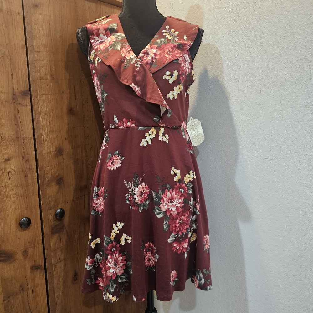 NWT Large Altar'd State Floral Skater Dress